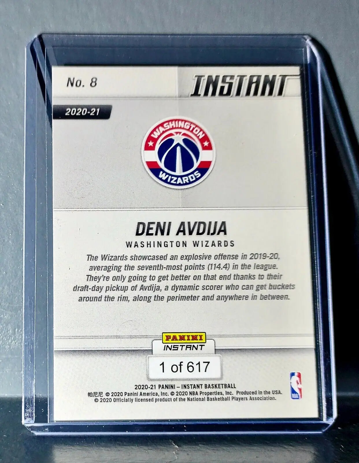 Deni Avdija 2020-21 Panini NBA Tip-Off #8 Basketball Rookie Card 1 of 617