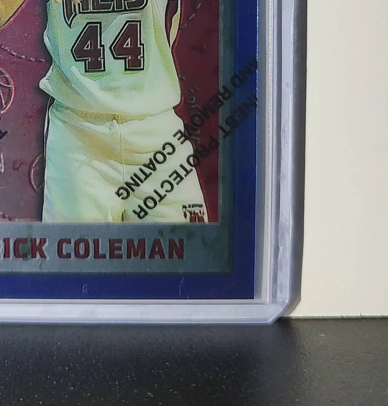 Derrick Coleman 1995-96 Topps Finest NBA #240 Card 76ers - Basketball Card Single