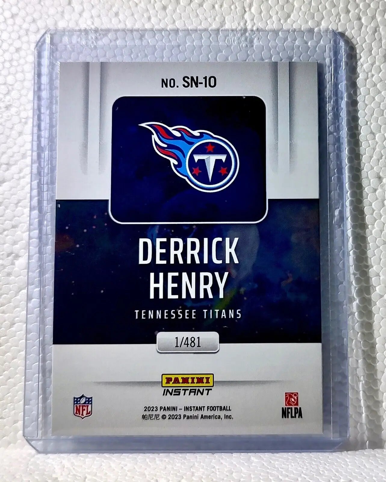 Derrick Henry 2023 Panini NFL #10 Supernova Football Card Tennessee Titans 1/481