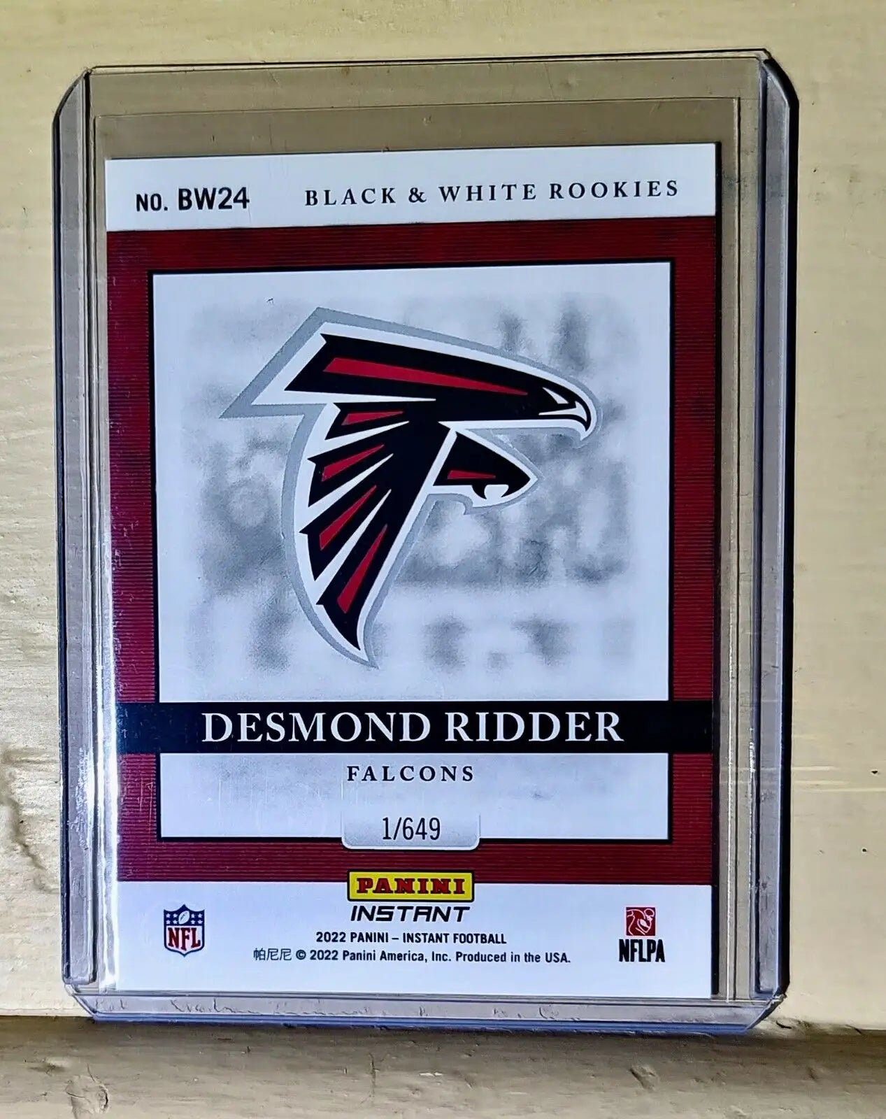 Desmond Ridder 2022 Panini NFL Black & White Rookies #24 Football Card 1 of 649 - Football Card Single