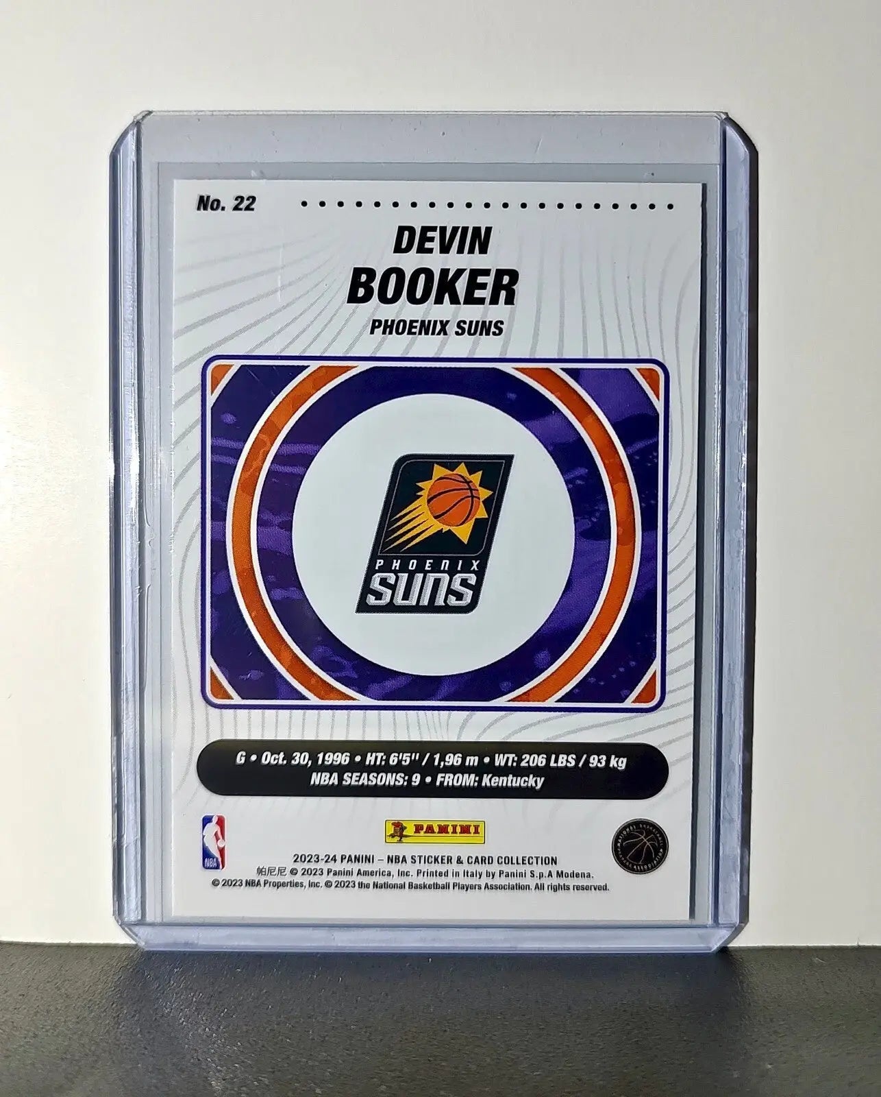 Devin Booker 2023-24 Panini NBA #22 Sticker Card Phoenix Suns - Basketball Card Single