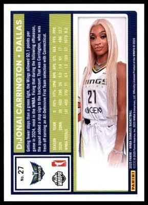 DiJonai Carrington Base Donruss WNBA 27 NM - Basketball Card Single