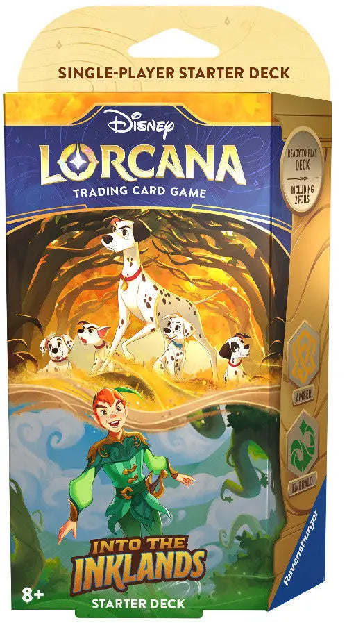 Disney Lorcana Into the Inklands Starter Deck for trading cards in vibrant design
