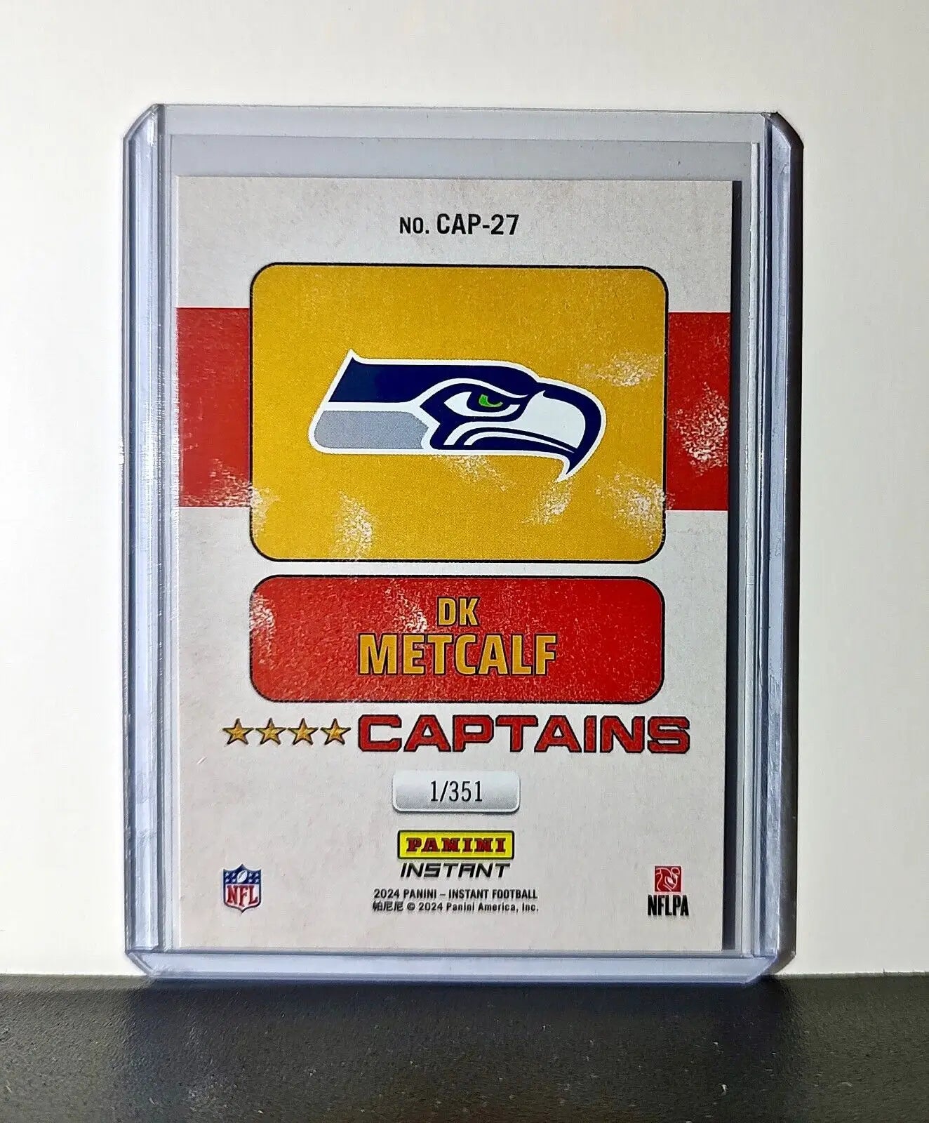 DK Metcalf 2024 Panini Captains NFL #27 Card Seattle Seahawks 1/351