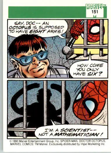 Doctor Octopus - Marvel 1990 Universe - 151 - Base NM - Marvel Card Single