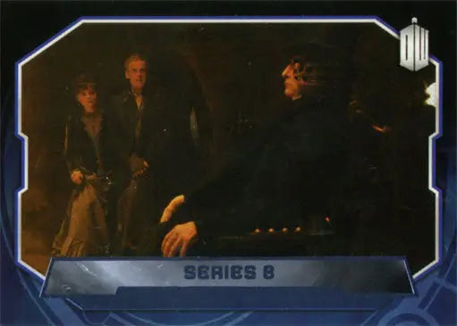 Doctor Who 2015 Purple Foil Parallel Card featuring shadowy figures in dark scene