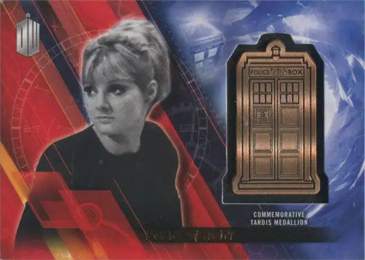 TARDIS Medallion featuring Polly Wright from Doctor Who Timeless Trading Cards