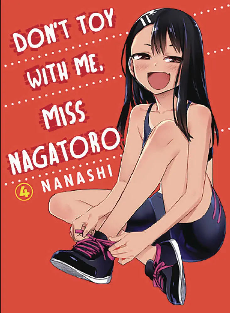 Miss Nagatoro graphic novel volume with smiling girl tying shoes from Dont Toy series