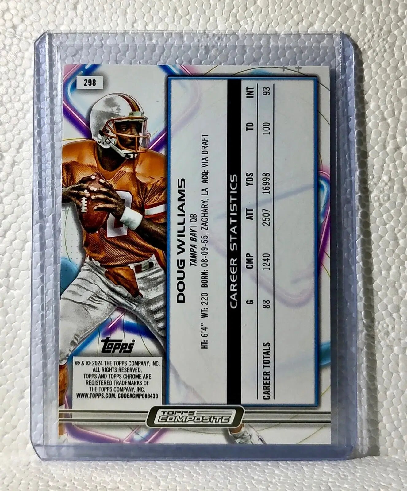 Doug Williams 2023 Topps Chrome Cosmic NFL #298 Card Tampa Bay Buccaneers - Football Card Single