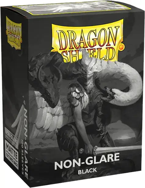 Dragon Shield Matte Sleeves card sleeves box with non-glare matte black design
