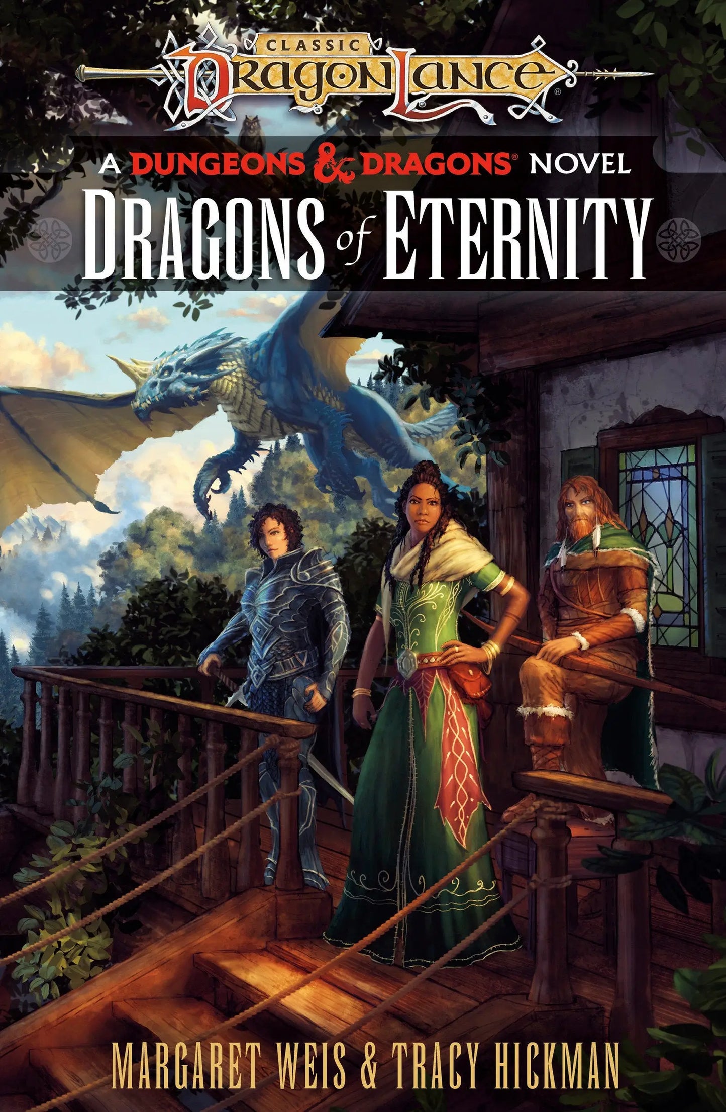 Dragons of Eternity novel cover showcasing a thrilling conclusion in the Dragonlance series