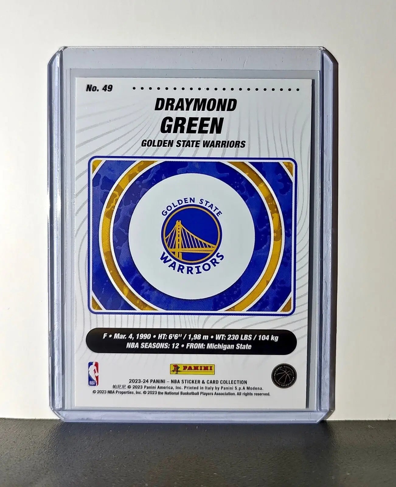 Draymond Green 2023-24 Panini NBA #49 Sticker Card Golden State Warriors - Basketball Card Single