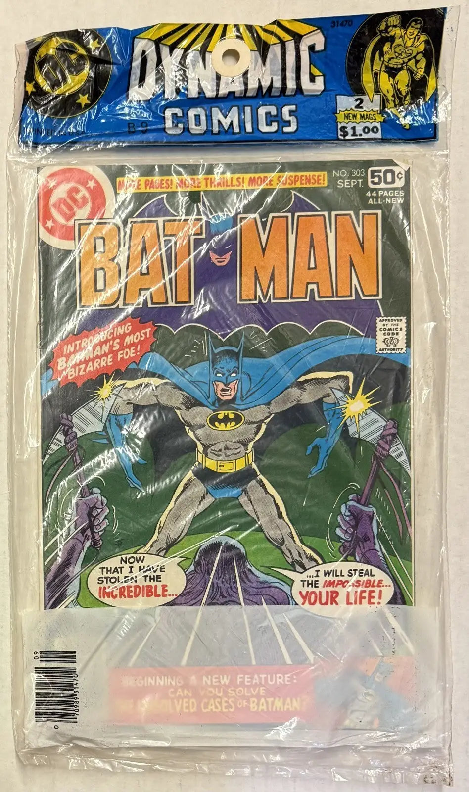 DC Comics Presents #2 Superman and the Flash Batman #303 Comics SEALED - Comic Book