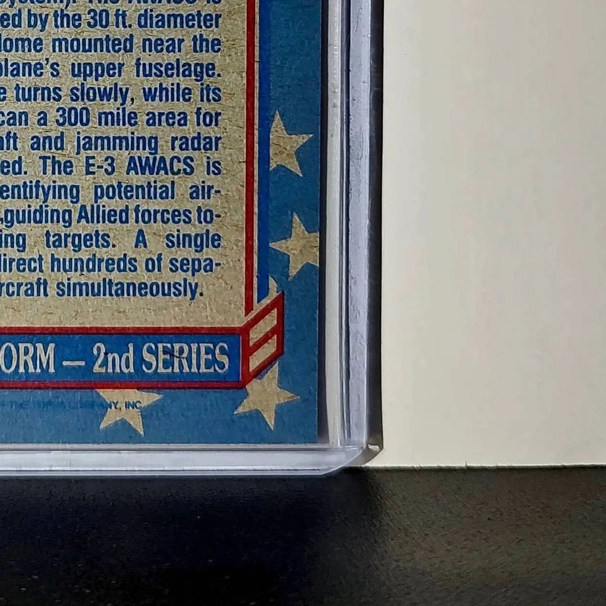 E-3 AWACS 1991 Topps Desert Storm #139 Card