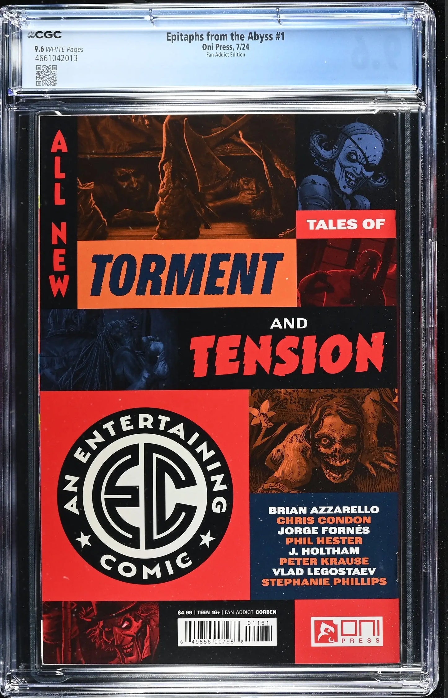 EC Epitaphs From The Abyss #1 (2024) Fan Addict Edition Corben CGC 9.6 - Comic Book
