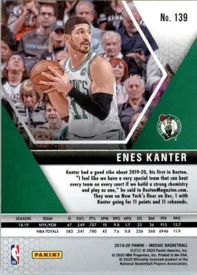 Enes Kanter - 2019-20 Panini Mosaic - #139 - Basketball - Basketball Card Single