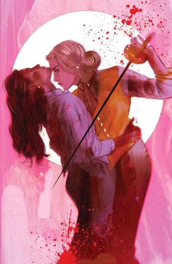 Two women embracing with a sword on Exquisite Corpses #2 Cover D Stealth by Michael Walsh and Marianna Ignazzi