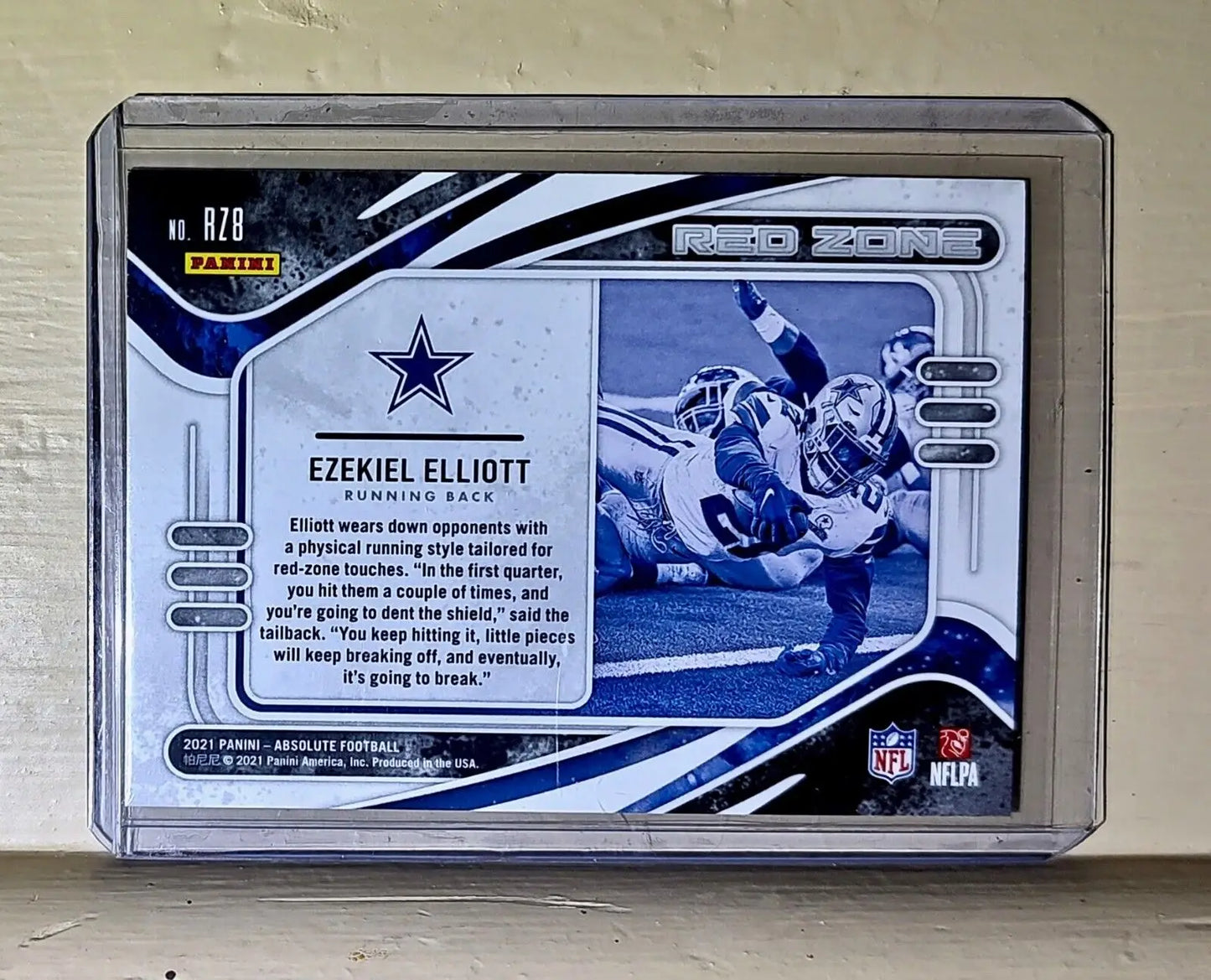 Ezekiel Elliott 2021 Panini NFL Absolute Red Zone #RZ8 Card - Football Card Single