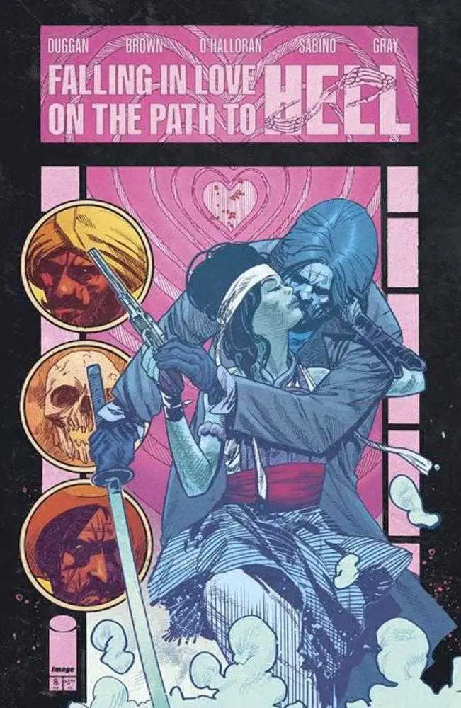 Comic book cover featuring Falling In Love On The Path To Hell #8 by Garry Brown