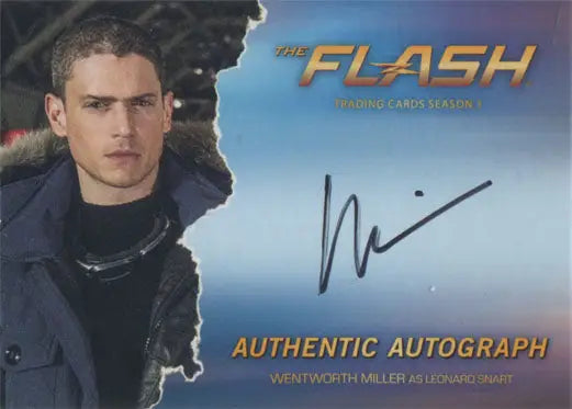 Autograph card of Wentworth Miller as Leonard Snart for The Flash television series