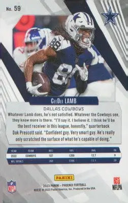Football 2023 Panini Phoenix #59 CeeDee Lamb - Football Card Single