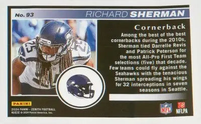 Football 2024 Panini Zenith Retail #93 Richard Sherman - Football Card Single