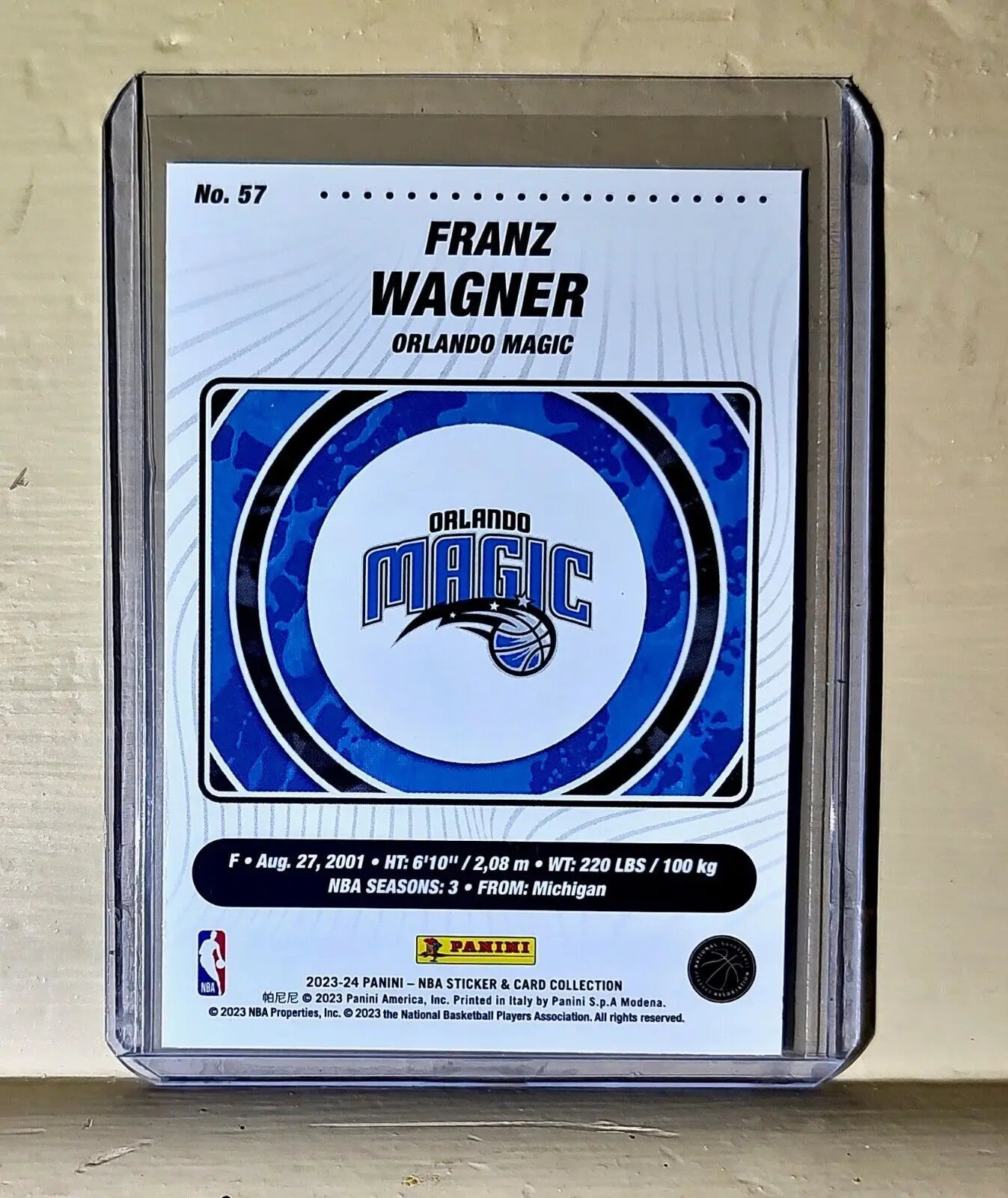 Franz Wagner 2023-24 Panini NBA Basketball #57 Card Orlando Magic - Basketball Card Single