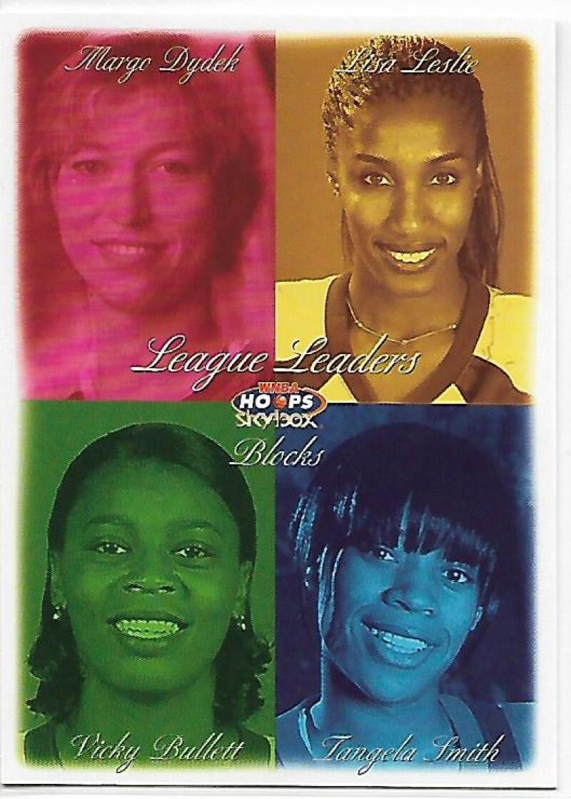 1999-00 Hoops WNBA #14 Margo Dydek/Lisa Leslie/Tangela Smith/Vicky Bullett NM-MT Utah Starzz/Los Angeles Sparks/Sacramento Monarchs/Charlotte Sting Ba Image 1