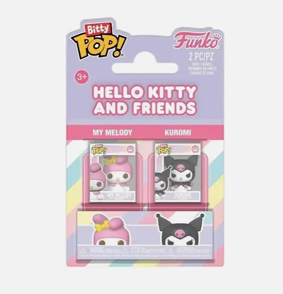 Funko Bitty Pop! Hello Kitty and Friends My Melody and Kuromi 2 pack display