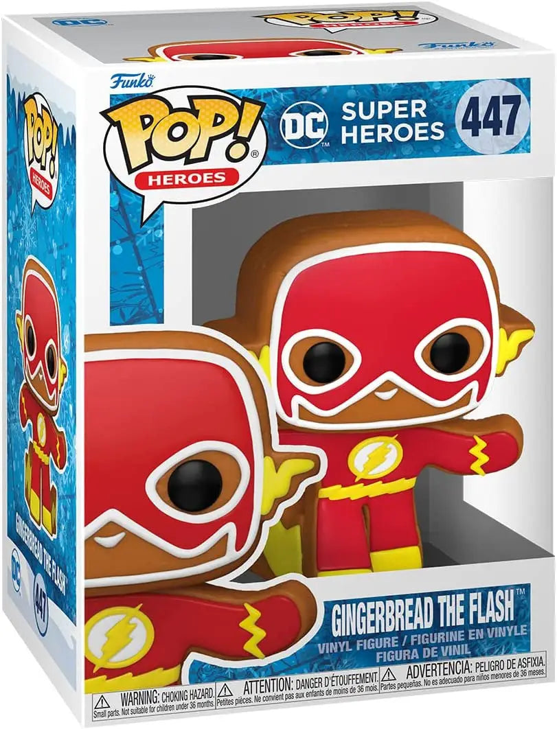 Funko Pop Heroes DC Holiday Gingerbread The Flash #447 collectible figurine
