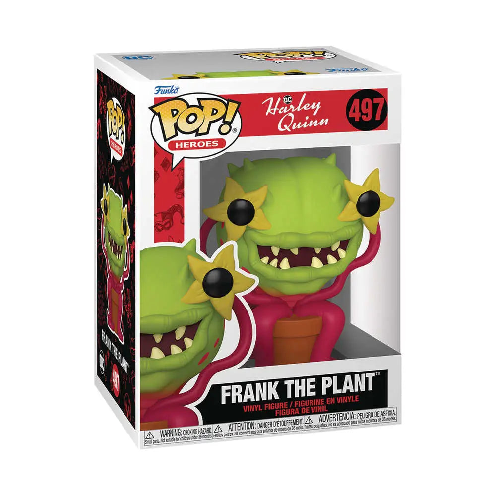 Frank the Plant Funko Pop figure from the Harley Quinn Animated Series Pop Heroes collection