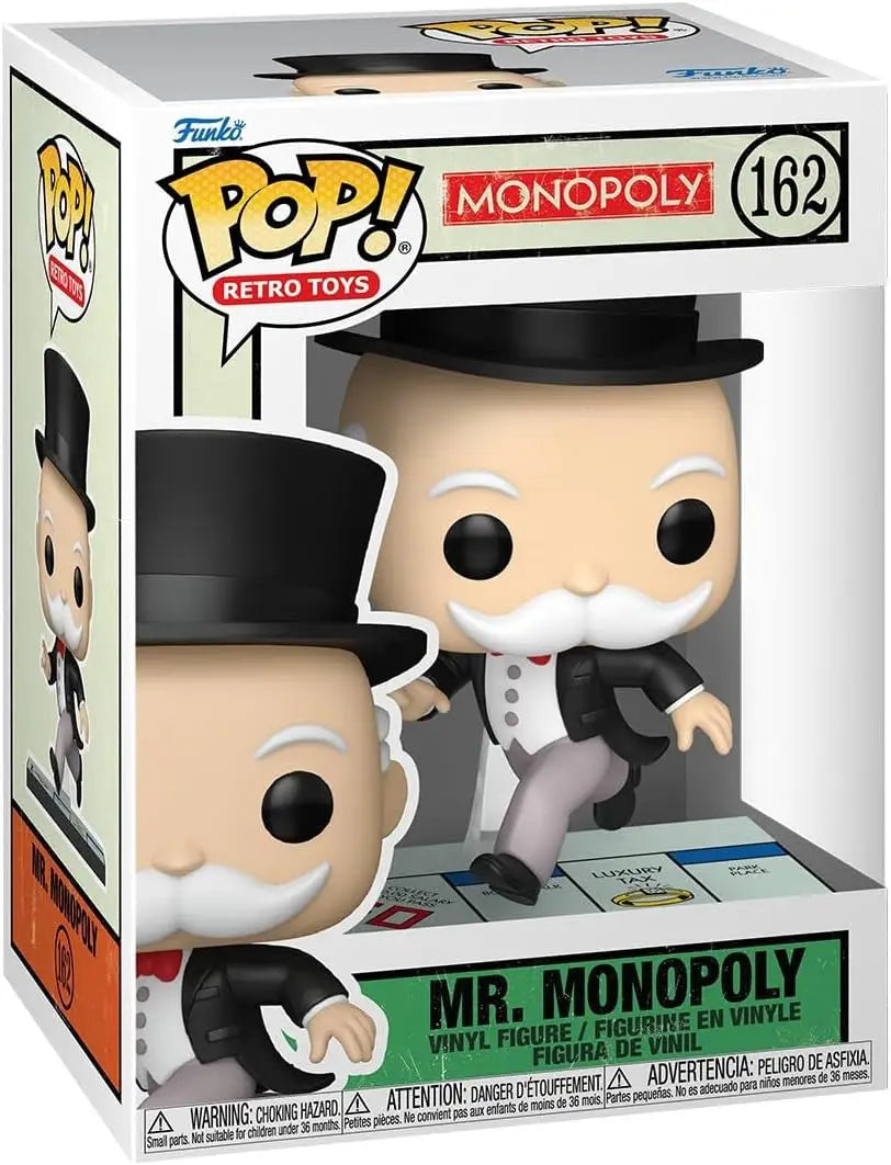 Funko POP! Retro Toys: Monopoly Mr. Monopoly Pass Go #162 - Funko Pop