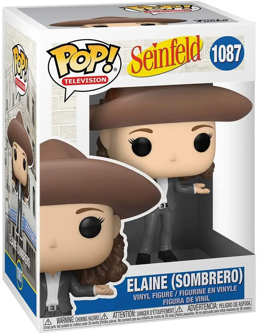 Funko Pop Seinfeld Elaine in Sombrero #1087 collectible for fans of trading cards
