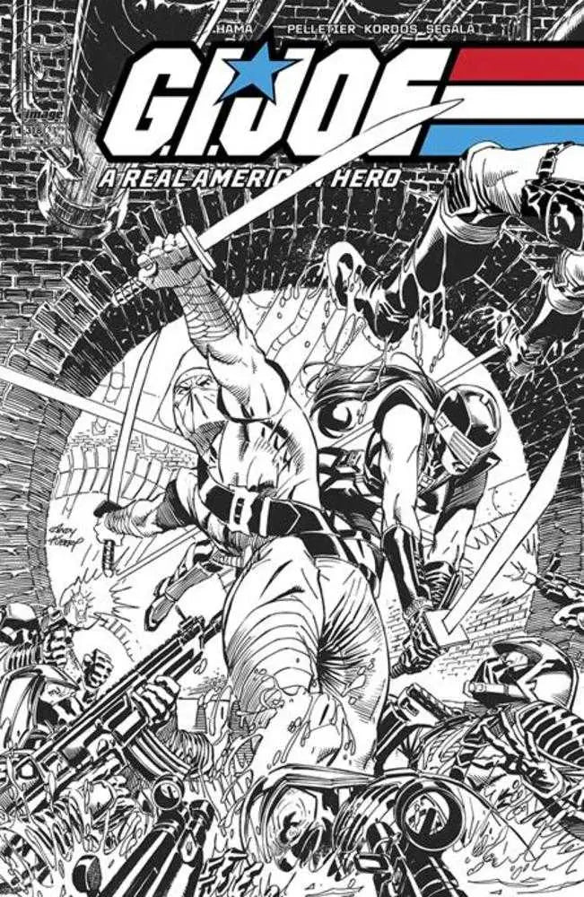 G.I. Joe A Real American Hero #318 Cover B Andy Kubert Black & White Variant - Comic Book