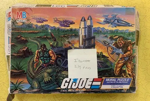 G.I. Joe Vintage Puzzle Croc Master vs Spearhead 1988 Incomplete - Action Figure & Toy