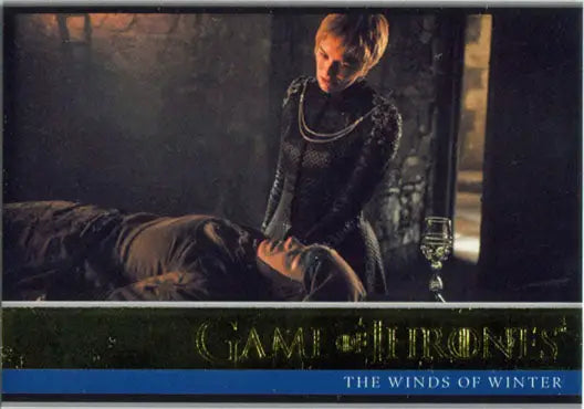 Game of Thrones Season 6 Gold Parallel chase card featuring a captivating scene