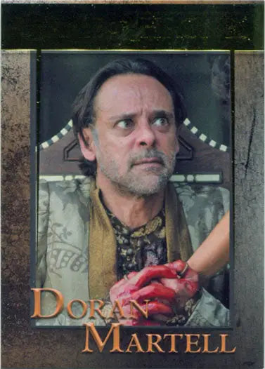 Portrait of Doran Martell in ornate clothing for Game of Thrones chase card 141/150