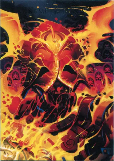Fiery demonic figure with skulls, featured in Game of Thrones Beautiful Death Chase Card