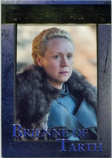Brienne of Tarth portrait from Game of Thrones Season 7 chase card collectible