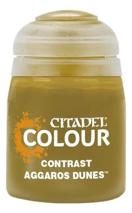 Citadel Contrast Aggaros Dunes paint pot for Warhammer miniatures, 18ml