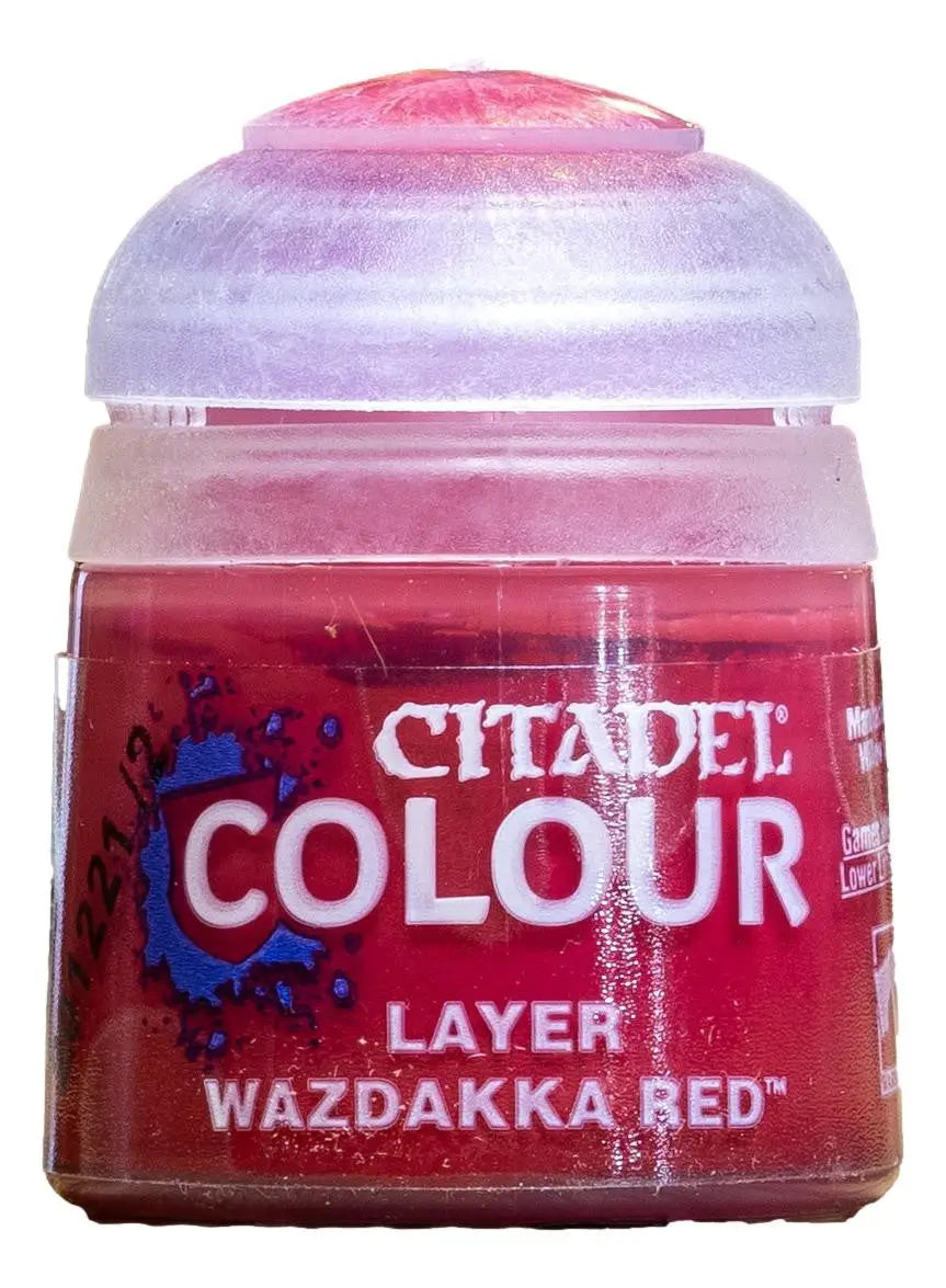 Citadel Colour Wazdakka Red paint pot for Warhammer models in 12ml size