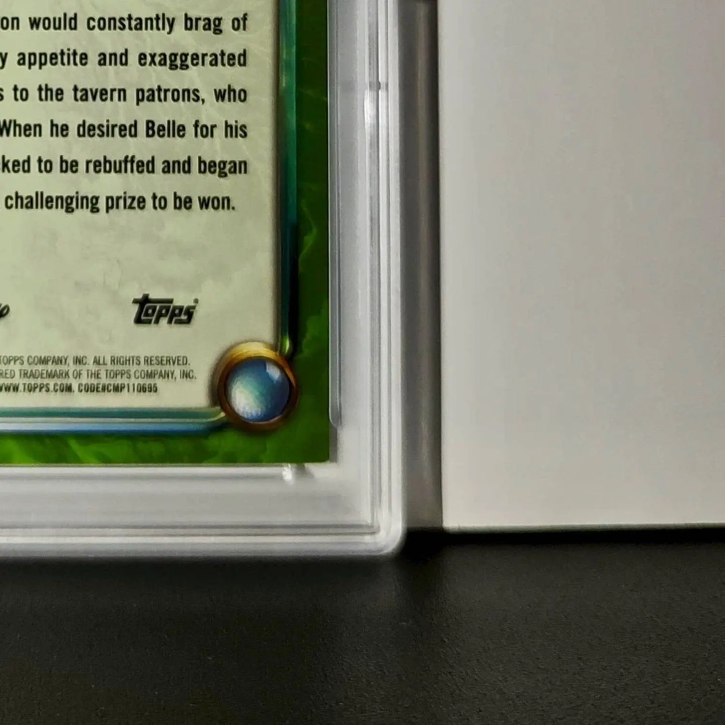 Gaston 2025 Topps Disney Wonder #177 Card Beauty and the Beast PSA 9 - Non-Sports Card Single