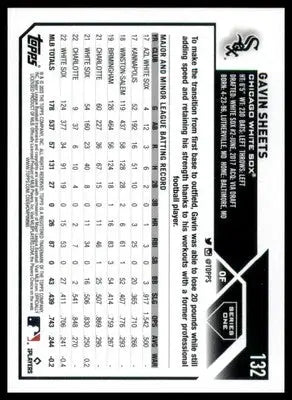Gavin Sheets 2023 Topps #132 Chicago White Sox - Baseball Card Single