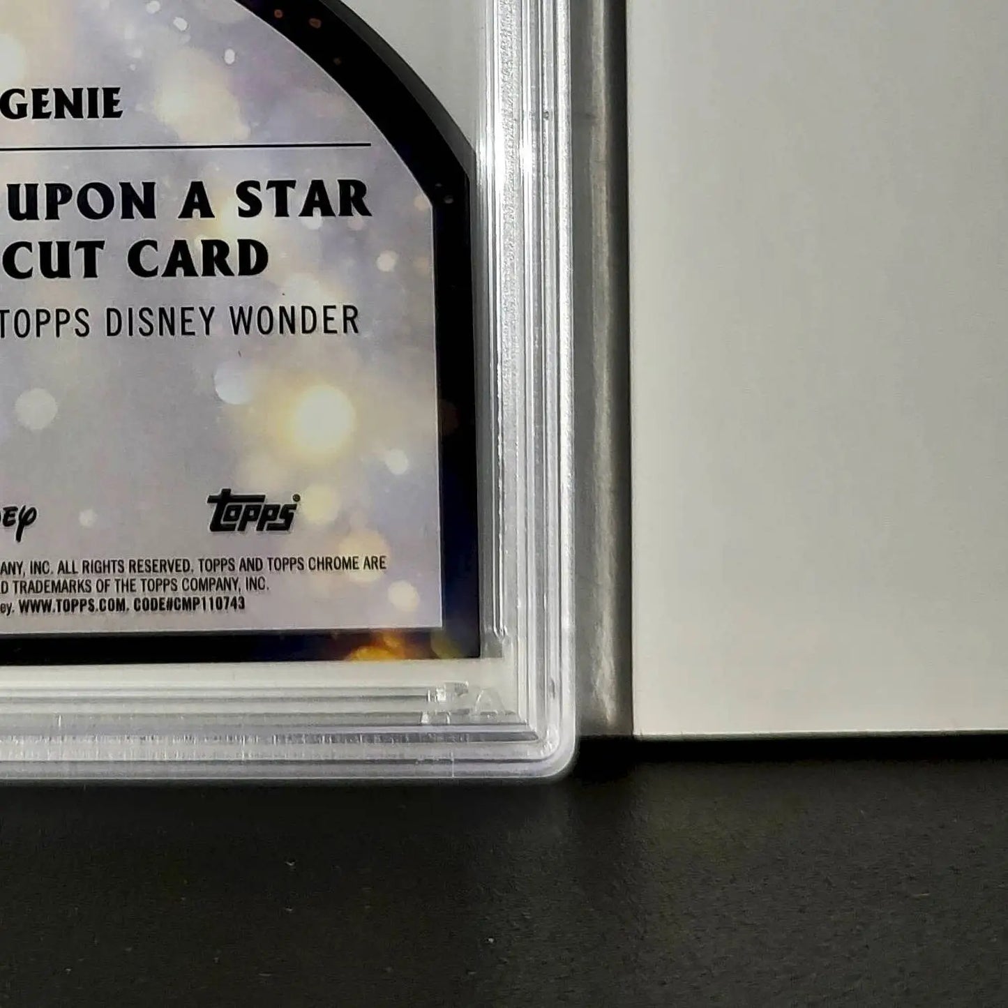 Genie 2025 Topps Chrome Disney #W-6 Wish Upon A Star Die Cut Card Aladdin PSA 9 - Non-Sports Card Single