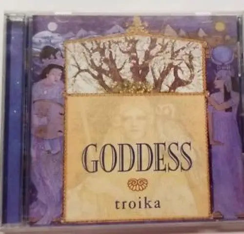 Troika CD Music Goddess album in jewel case with mythological figures and tree design