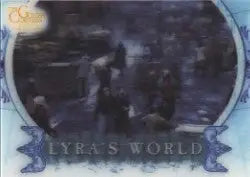 Circular holographic trading card from Golden Compass Lyras World 3D lenticular set