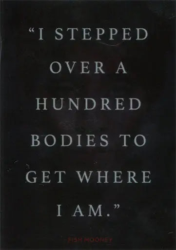 Gotham Season 1 Quotes Q8 Foil Parallel showcasing a grim success sentiment