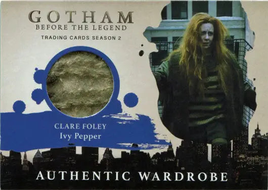 Gotham Season 2 Trading Card M21 featuring Ivy Pepper with fabric swatch detail