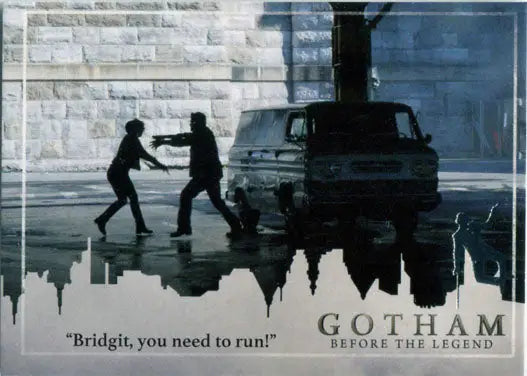 Promotional image for Gotham Season 2 featuring Penguin Deco Foil Stamp variant scene