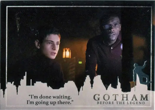 Promotional image from Gotham showcasing Penguin Deco Foil Stamp Variant Chase Card